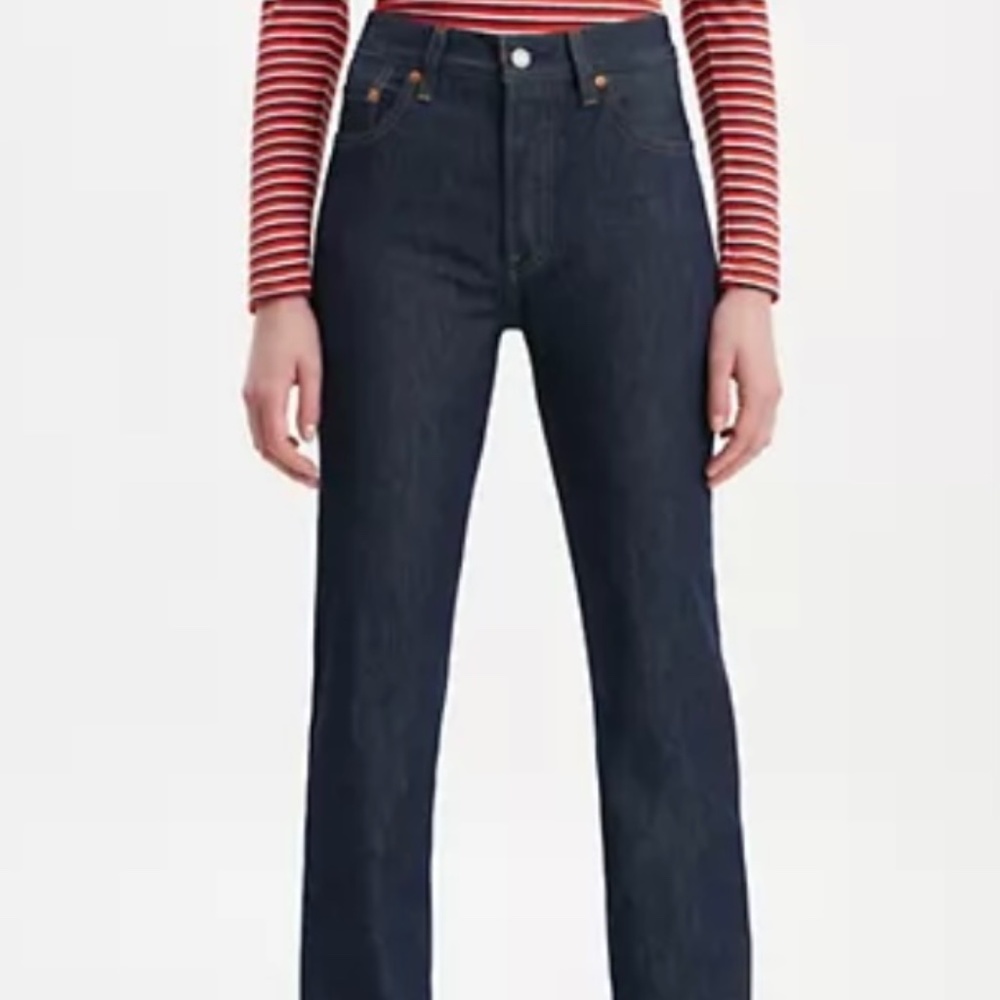 Levi’s Dark Wash 501 Jeans (Women’s)
